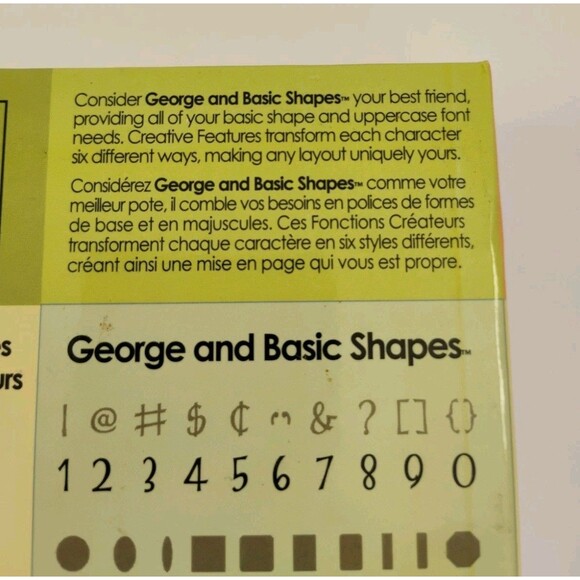 Cricut Font Cartridge George And Basic Shapes Complete Used - Picture 11 of 13